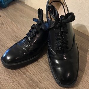 Zara black oxfords shoes